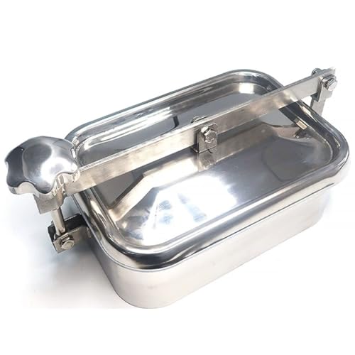 Rectangular Manhole Cover, 150x250mm 200x280 230x330mm SS316 Stainless Steel Tank Manway, 1pcs (Size : 200X280)