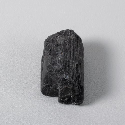 MINDFUL SOULS Natural Raw Black Tourmaline Stones - Powerful Protection & Grounding Crystals - Root Chakra Healing & Negative Energy Shield - 0.22 lbs