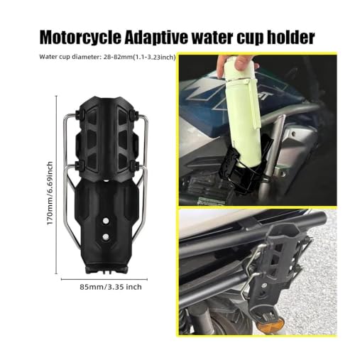 Porte-bouteille moto avec support d'eau ajustable anti-vibration