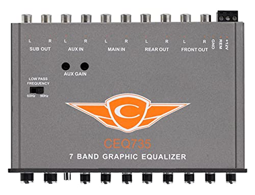 CEQ735 | 7 Band Graphic EQ 9V Line Driver, Aux In