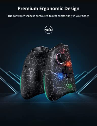 NexiGo Controlador Joypad sem fio para Nintendo Switch/Switch OLED, controlador Joypad com vibração,