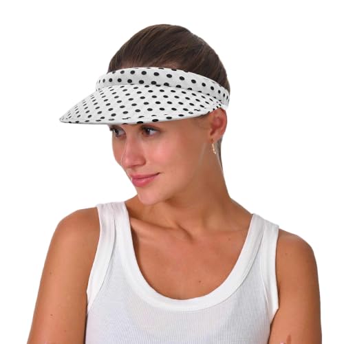 Image of 2 Pack Sun Visor Hats Women Men Clip On Wide Brim Visors Hat Outdoor Sports Golf Beach Travel Tennis Caps
