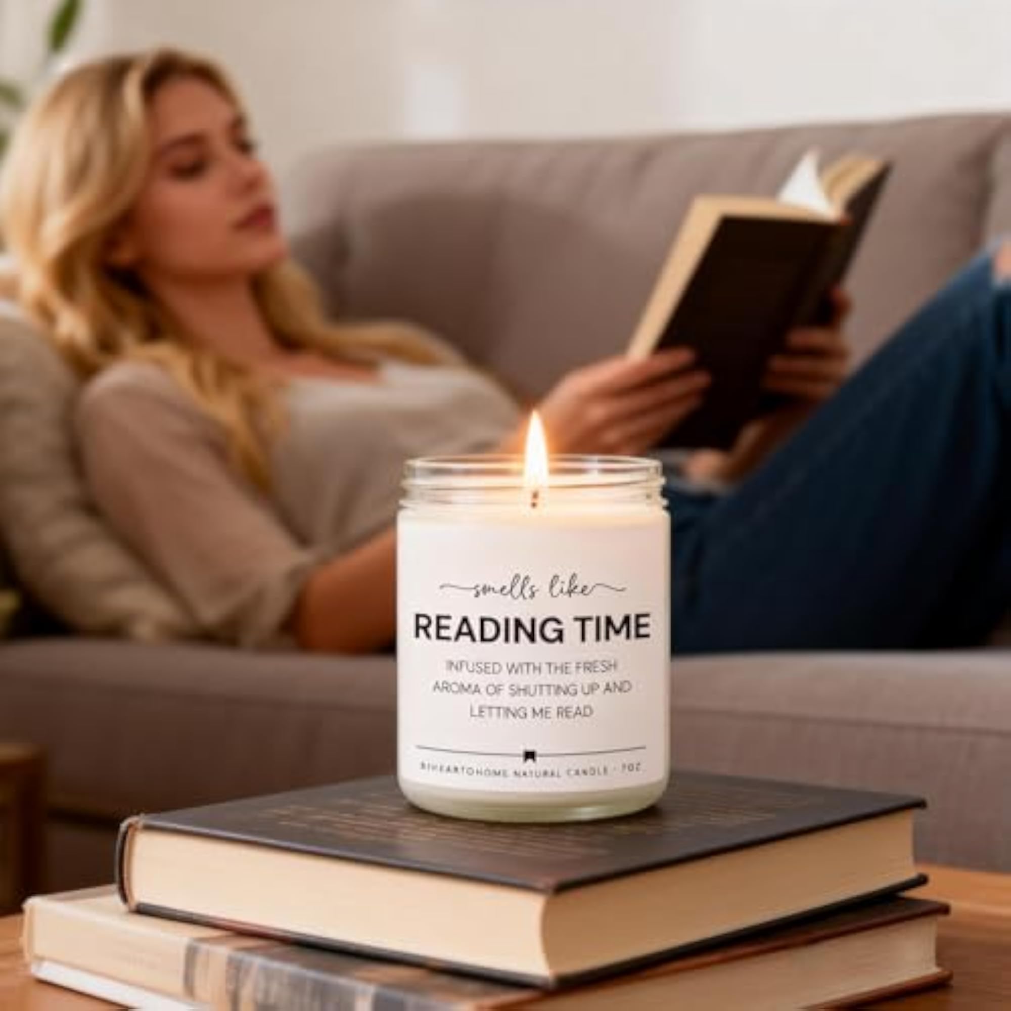 Book Lovers Gifts, Themed Candle for Readers
