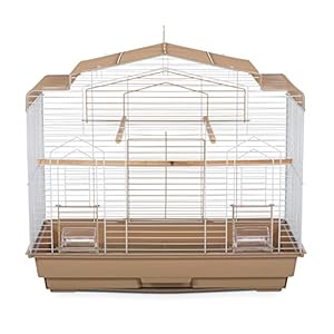 Prevue Pet Products SP50051 Barn Style Bird Cage, Brown/White
