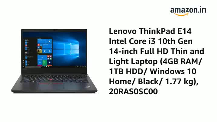 Lenovo ThinkPad E14 Intel Core i3 10th Gen 14