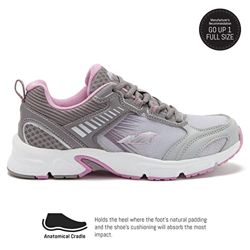 Avia Forte Women’s Running Shoes With Lightweight Breathable Mesh - Silver Grey/Medium Grey/Light Purple, 9 Medium #TOP1