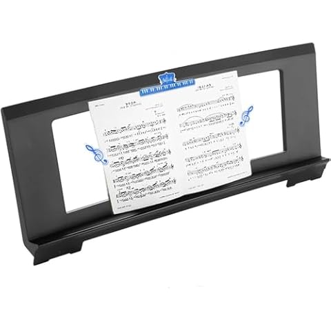 Gorbado Music Stand for Sheet Music, Compatible with Yamaha Music Sheet Stand Fit for Multiple Keyboard Models, Stable And Durable, Keyboard Sheet Music Stand with 2 Music Book Clip Cover