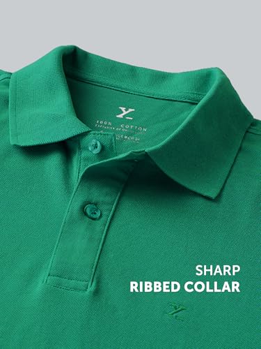 Image of XYXX Men's Nova 100% Combed Cotton Regular Fit Polo T-Shirt