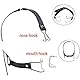 YILUQIFLY Offener Mund Gag Restraint Leder Kopf Harness Nasenhaken mit Metall Mund Vergrößerung Ring Bondage Mund Gags Set Bondage Fetisch Einstellbar Leder Knebel Erotik Sexspielzeug für Paare (A)