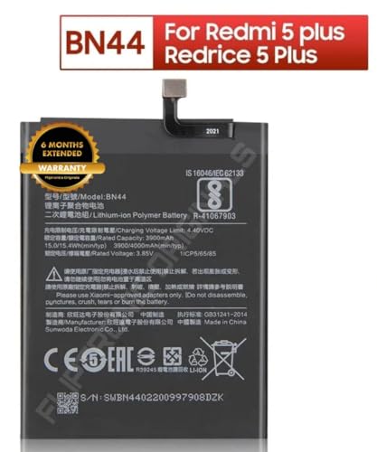 Image of BN44 Battery for Redmi Note 5 Plus /6 Pro /A2 Lite MEG7, MEI7 Battery with 6 Month Warranty*** (I77)