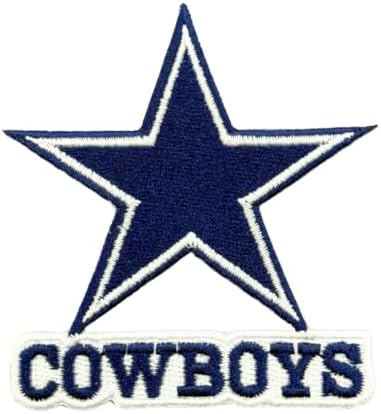 Siam Accs Rugby Fans Dallas Logo Patch Embroidery American Football Fan Favorite Team Iron On Sew On Embroidered Patch for Clothing Backpacks Jeans Motorcycle Sew On Custom Jackets Hats Tactical Bags