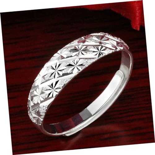 Anneau réglable argent CZ fini les problèmes de taille bague