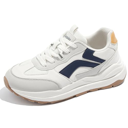 Tuopin Sneakers for Women Breathable Mesh Sneakers Non-Slip Walking Shoes Lace Up Shoes for Women Fashion Sneakers3