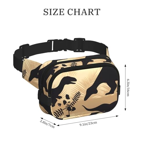 Sac banane petit format dinosaure pour courir sans gêne - 2