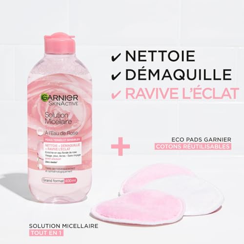 Eau Micellaire Eau De Tout En 1 Peaux Ternes Garnier Le Flacon De 400ml - vue 6