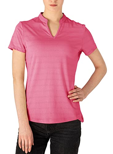 Image of Gopune Women's V Neck Golf Polo Shirts Collarless Short Sleeve Lightweight Quick Dry Tennis Running T-Shirts