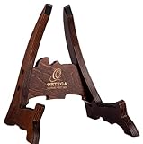 Ortega Guitars Wood Ukulele Stand – Ständer für Ukulelen und Ukebässe – Birke, Dunkelbraun (OWUS-1)