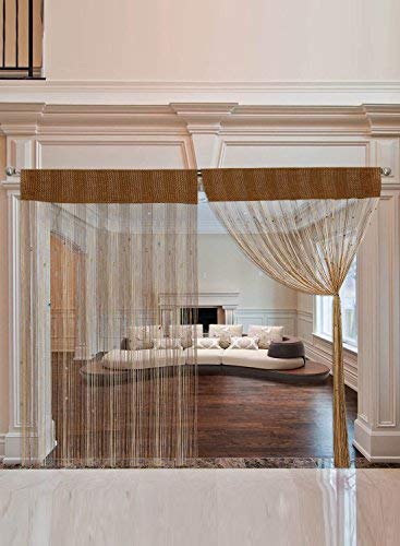 Rideau multicolore 100x2x220 cm Western Zayka Beat Cordes Rideaux-Loi-186 pour salon