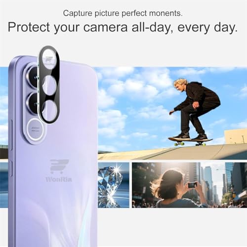 Image of Pack 1- Back Camera Glass Protector Compatible with Vivo V70 FE 5G [3D Premium] Camera Glass Protector (Black)