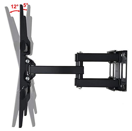 Videosecu Mw380B5 Full Motion Articulating Tv Wall Mount Bracket For Most 37"-70" Led Lcd Uhd Plasma Hdtv Up To 125 Lbs With 684X400 600X400 400X400 150X100Mm, Dual Arm Pulls Out Up To 14" Aw9 #TOP3