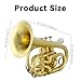 EASTROCK Pocket Trumpet Brass Bb Trumpet with 7C Mouthpiece special-shaped