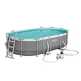 La piscina ovale smontabile tubolare Bestway Power Steel, 488 x 305 x 107 cm, si contraddistingue per la facilità con la quale si monta e smonta e per la semplicità della manutenzione.