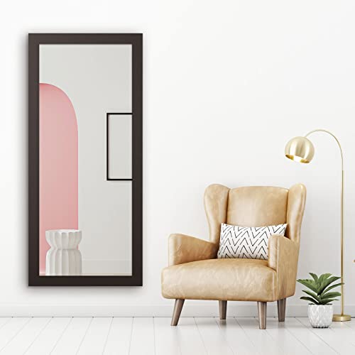 Brandtworks Full Length Mirror, 71" X 32", Matte Black #TOP2