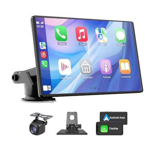 VUKARUAL Wireless Carplay and Android Auto Screen for Car, 7