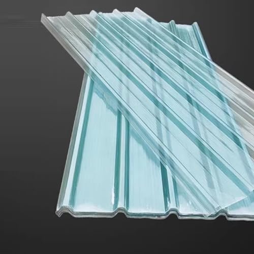 Roof Panels 1/3/5/8/10/13 Pcs,Impact Resistance Roofing Sheet,0.08in Thick Roofing Panels Window and Door Awning Covers FRP Daylighting Plate,Easy to Bend & Cut,With Screw (35x24in,1 Pcs)