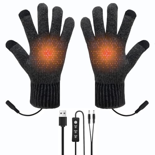 Guantes calefactados por usb