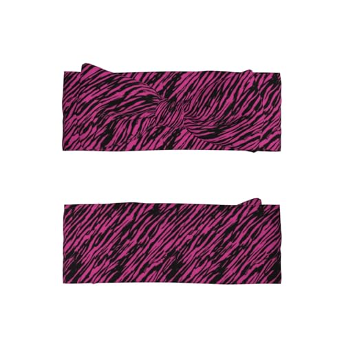 Zebra Pink Bright Print Retro Baby Girl Bows And Headbands 6-12 Months For Baby Girls Newborn Infant Toddlers2
