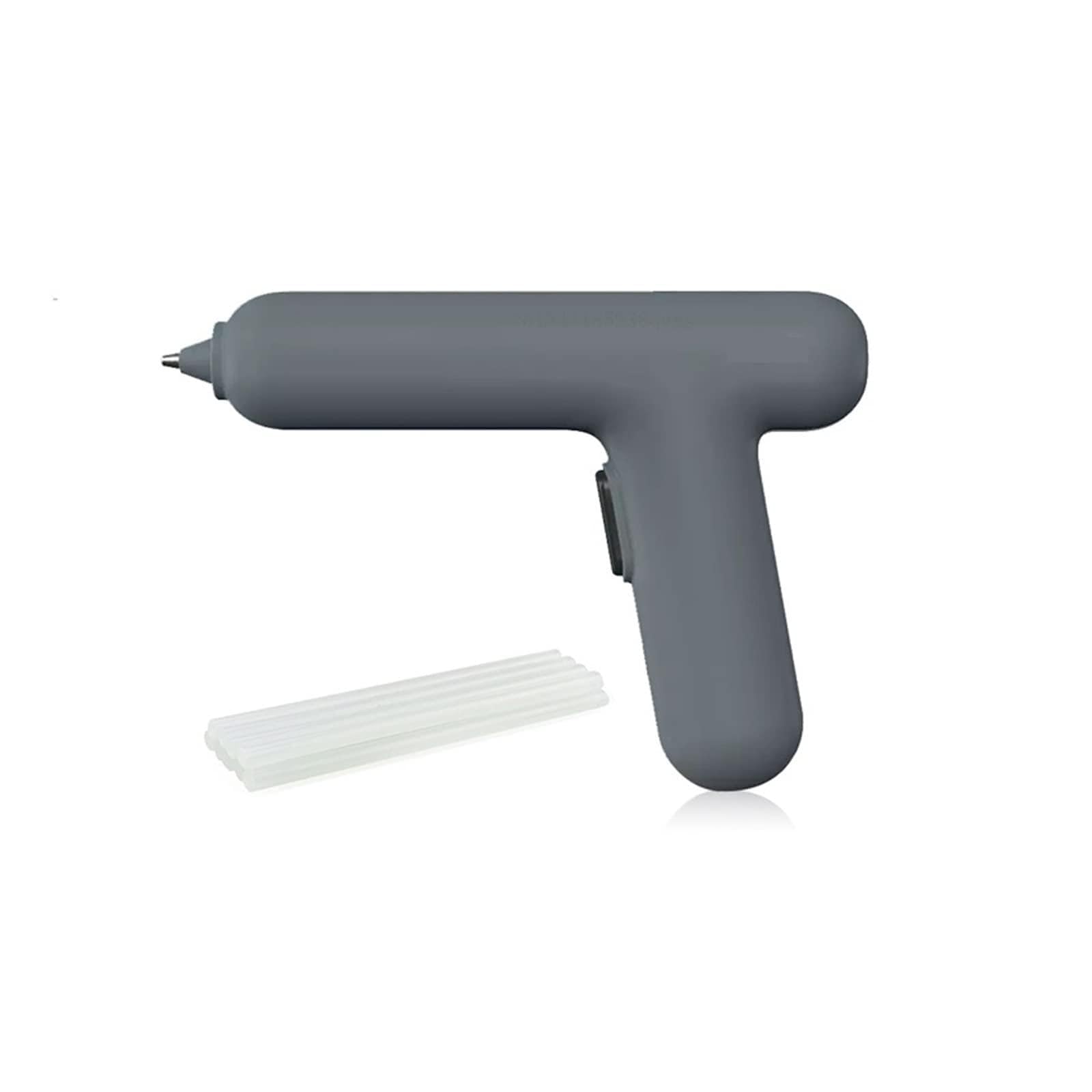 Pistolet do Kleju, Bezprzewodowy elektryczny pistolet do klejenia na gorąco z 7mm kleje w sztyfcie losowy kolor ładowanie domu DIY naprawa narzędzi ręcznych pistolet do klejenia(Gun with 8pcs glue)