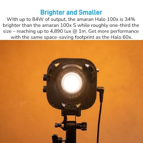 Image of Amaran Halo 100x COB Video Light Bi-Color Compact Bowens 100W