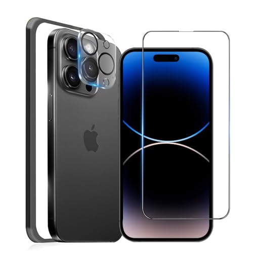 MINIKA iPhone 14 Pro �p�� �K���X�t�B���� �S�ʕی� �A�C�t�H��14�v�� �ی�t�B���� ��Phone14Pro �t�B���� �����ӂ���14Pro �K���X�ی�t�B���� �ی�V�[�g ��Phone 14Pro �J�����t�B���� �t�� �y�����Ȃ�/