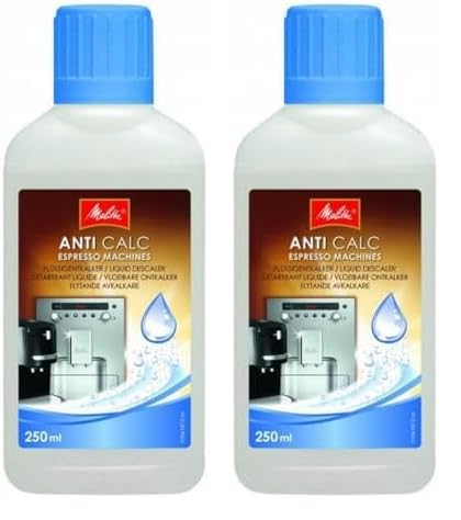 Melitta Anti Descalcificador Liquido Ati Calc para Cafeteras Automáticas 250ml, Plástico, incoloro (Paquete de 2)