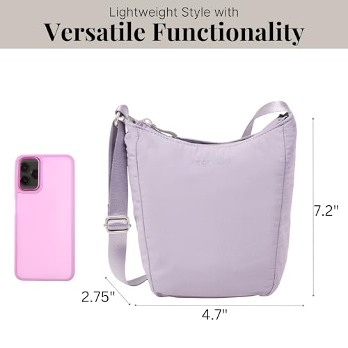 Image of Baggallini Swift Mini Crossbody Bag for Women - 4.5x7 Small Travel Purse with Crossbody Strap and RFID
