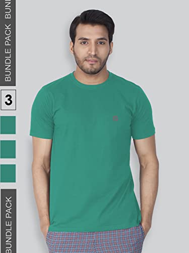 Image of Lux Nitro Men's Regular Fit Round Neck T-Shirt Proud Peacock
