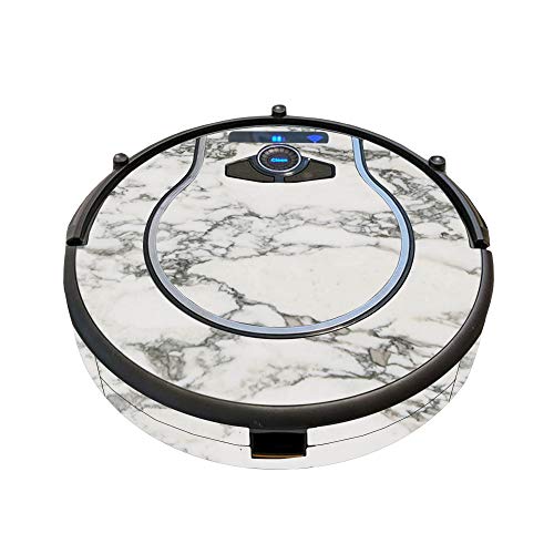 Image of MightySkins Skin Compatible with Shark Ion Robot 750 Vacuum Minimal Coverage - White Marble | Protective, Durable, and Unique Vinyl wrap Cover | Easy to Apply, Remove | Made in The USA