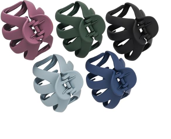 Lolalet ヘアクリップ 5個 大きめ ヘアクロー シンプル おしゃれ 大人 ヘアアレンジ 髪留め