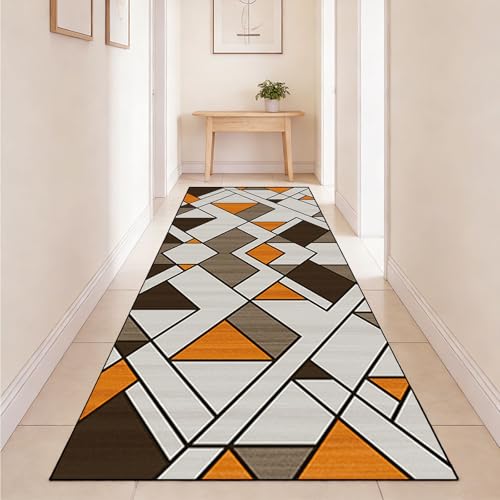 Runner de alfombra suave para pasillo y dormitorio de estilo moderno 5