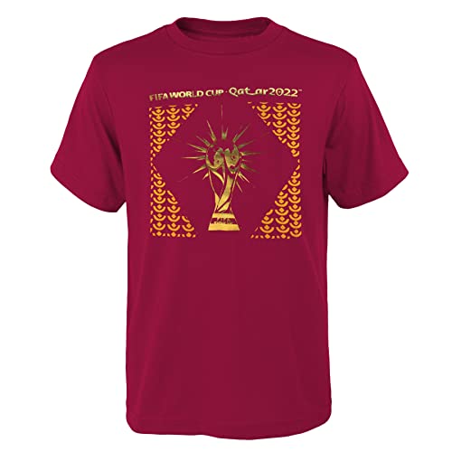 Camiseta FIFA World Cup Trophy para niños unisex de manga corta de algodón azul