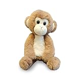World's Softest Plush Stuffed Animal for Baby, Toddler, Kids, Adults - Adorable Toy Made from Kid-Friendly, Quality Materials - Lushee MoMo Monkey, 10"