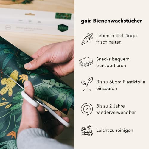 Bienenwachstuch Gaia Bio – 100×30 cm Rolle