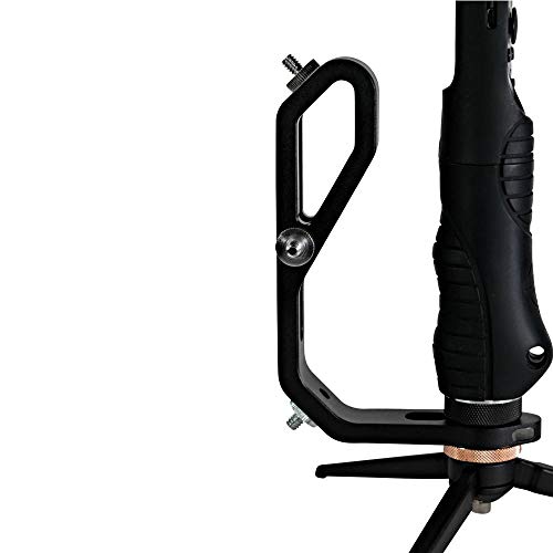 Fmj Handheld Gimbal Adapter For Mounting Monitors, Microphones, And Accessories. Compatible With Dji Ronin-S, Zhiyun Crane 2, Crane Plus, V2, Crane M, Moza Air & Many More -A Mini Dual Grip (Black) #TOP6