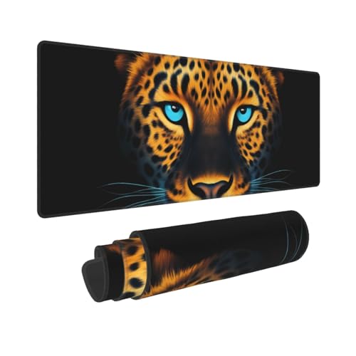 Tapis de souris léopard pour un bureau d'ordinateur stylé