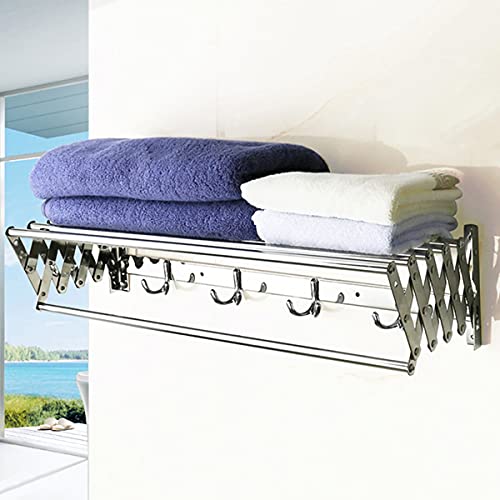 Range-serviettes pliant LWX pour optimiser l'espace bien-être de votre douche - 5