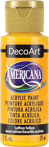 Image of DecoArt DA273-3 Americana Acrylic Paint, 2-Ounce, Saffron Yellow