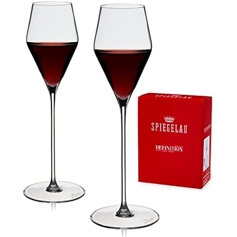 Spiegelau Definition Cordial European-Made Stemmed Crystal, Dishwasher Safe Dessert Wine Glasses-4.5oz Set of 2, Clear Cover