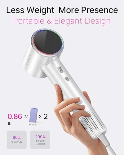 Image of Hair Dryer with Diffuser for Curly Hair, 200M Ionic Blow Dryer