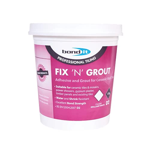 1.5Kg Brilliant White Fix 'N' Grout - Ready Mix...